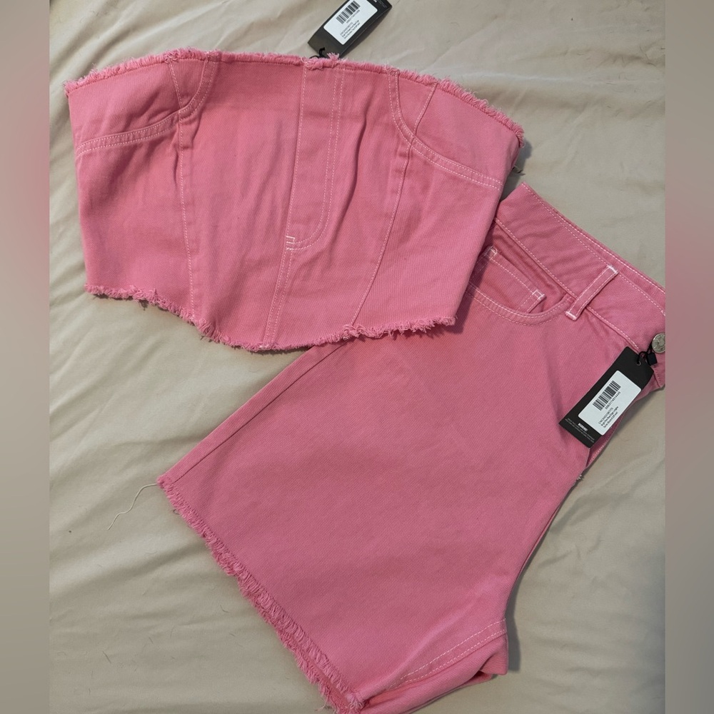 Pink 2 piece set from pretty little things never been worn